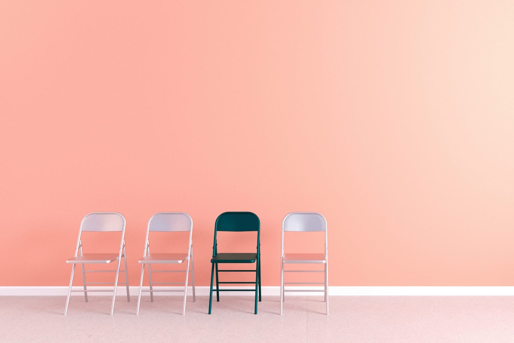 empty folding chairs illustrating employee attraction and retention