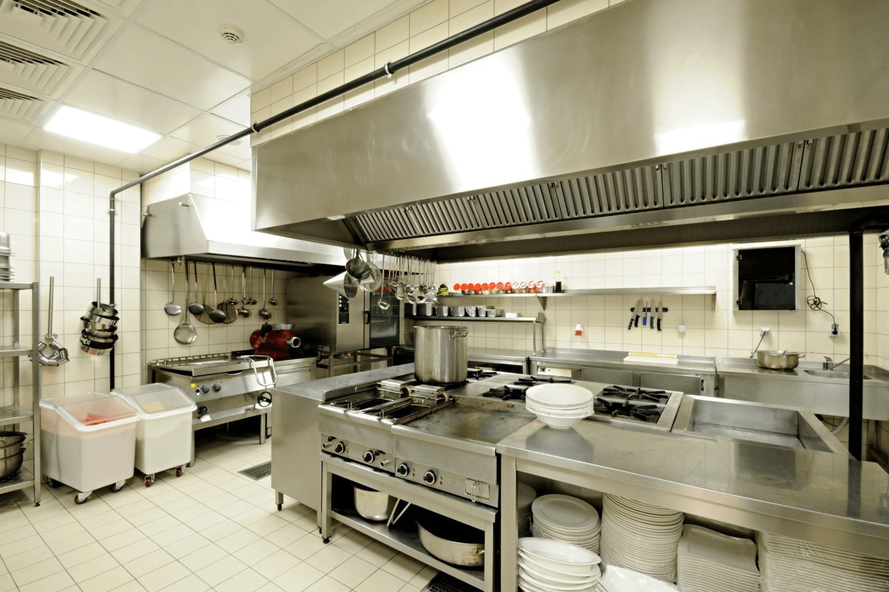 a commercial kitchen which relies on accurate insurance to value calculation